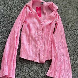 Pink long sleeve top
